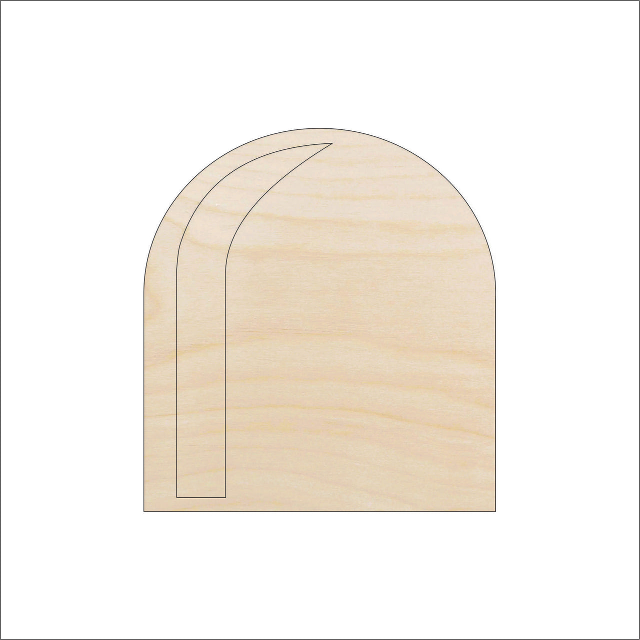 Mouse Hole Wood Craft Shape - Laser Cut Baltic Birch Unfinished DIY Wood Art Supplies RDT35 - The Wood Shape Store