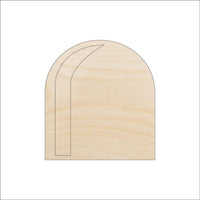 Mouse Hole Wood Craft Shape - Laser Cut Baltic Birch Unfinished DIY Wood Art Supplies RDT35 - The Wood Shape Store