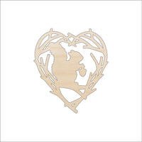 Squirrel Wood Craft Shape - Laser Cut Baltic Birch Unfinished DIY Wood Art Supplies RDT36 - The Wood Shape Store