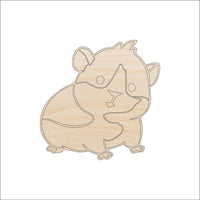 Gerbil Wood Craft Shape - Laser Cut Baltic Birch Unfinished DIY Wood Art Supplies RDT3 - The Wood Shape Store