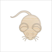 Mouse Rat Wood Craft Shape - Laser Cut Baltic Birch Unfinished DIY Wood Art Supplies RDT7 - The Wood Shape Store