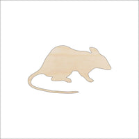 Mouse Rat Wood Craft Shape - Laser Cut Baltic Birch Unfinished DIY Wood Art Supplies RDT9 - The Wood Shape Store