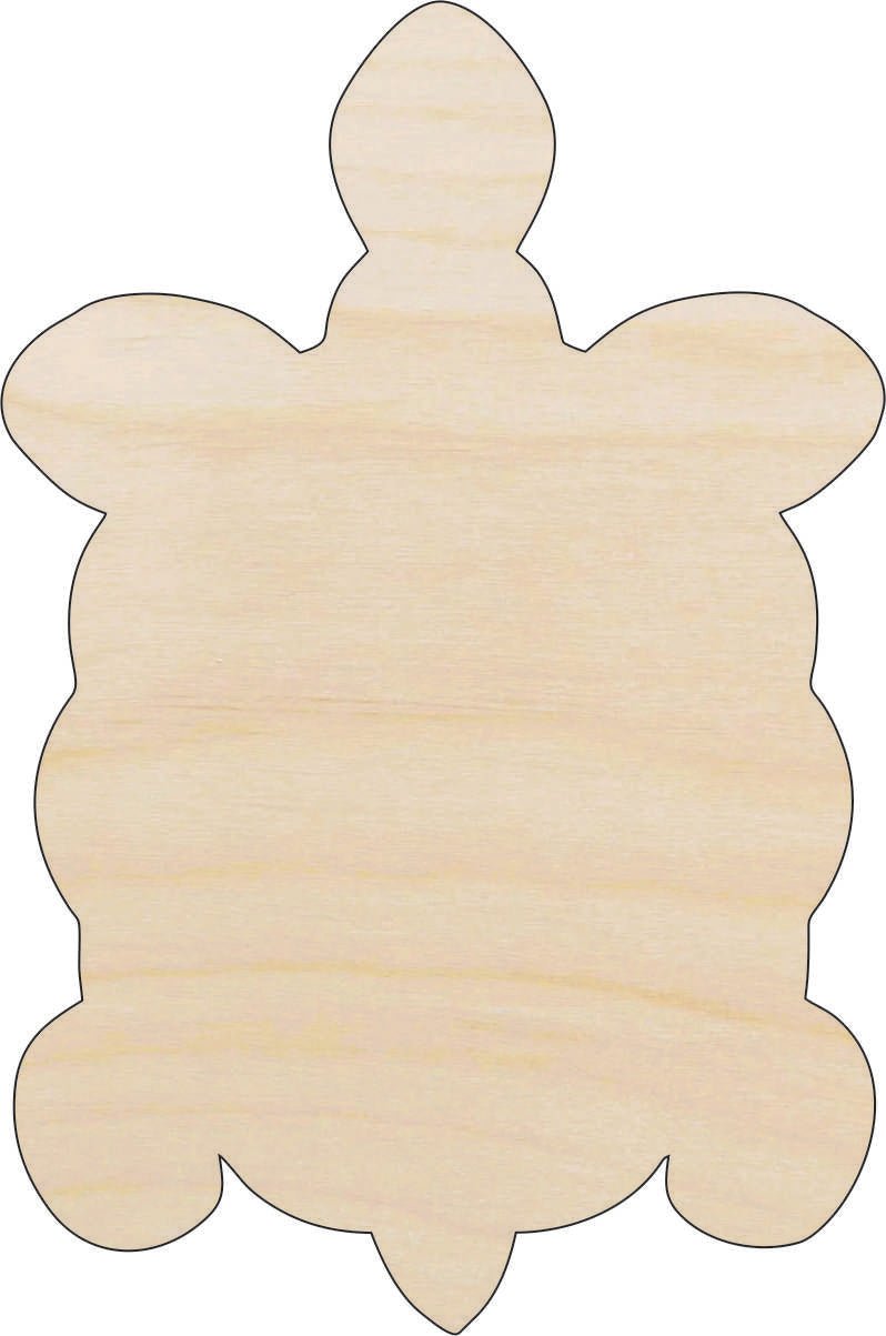Sea Turtle Wood Craft Shape Laser Cut Out and Unfinished DIY Craft Supply REP75 - The Wood Shape Store