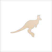 Kangaroo Wood Craft Shape – Laser Cut Baltic Birch Unfinished DIY Art Supplies ROO2 - The Wood Shape Store