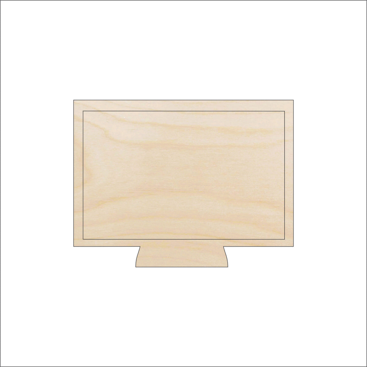 Computer Wood Craft Shape - Laser Cut Baltic Birch Unfinished DIY Wood Art Supplies SCL27 - The Wood Shape Store