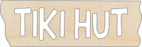 Tiki Hut Wood Craft Shape - Laser Cut Baltic Birch Unfinished DIY Wood Art Supplies SGN4 - The Wood Shape Store