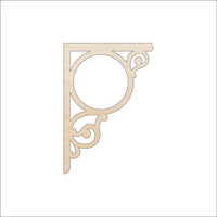 Shelf Bracket Wood Craft Shape - Laser Cut Baltic Birch Unfinished DIY Wood Art Supplies SHLF14 - The Wood Shape Store