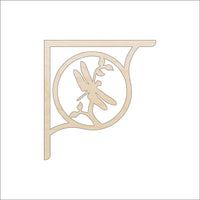 Dragonfly Shelf Wood Craft Shape - Laser Cut Baltic Birch Unfinished Art Supplies SHLF16 - The Wood Shape Store