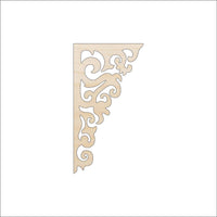 Shelf Bracket Wood Craft Shape - Laser Cut Baltic Birch Unfinished DIY Wood Art Supplies SHLF17 - The Wood Shape Store