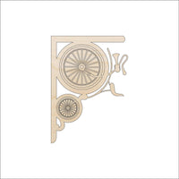 Bicycle Shelf Bracket Wood Craft Shape - Laser Cut Baltic Birch Unfinished Art Supplies SHLF19 - The Wood Shape Store