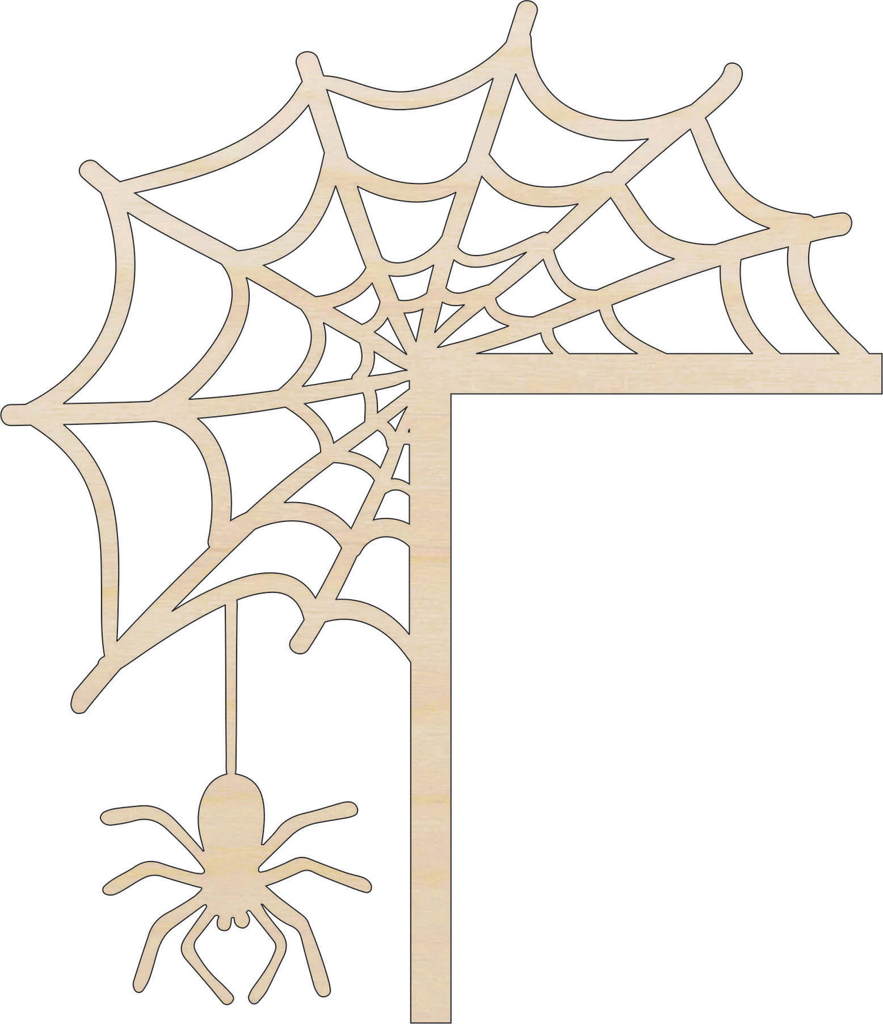 Spider Shelf Sitter Wood Craft Shape – Laser Cut Baltic Birch Unfinished Art Supplies SHLF26 - The Wood Shape Store