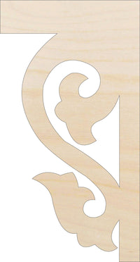 Shelf Bracket Wood Craft Shape - Laser Cut Baltic Birch Unfinished DIY Wood Art Supplies SHLF27 - The Wood Shape Store