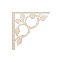 Vine Shelf Bracket Wood Craft Shape - Laser Cut Baltic Birch Unfinished Art Supplies SHLF2 - The Wood Shape Store