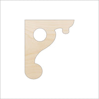 Shelf Bracket Wood Craft Shape - Laser Cut Baltic Birch Unfinished DIY Wood Art Supplies SHLF4 - The Wood Shape Store