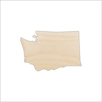 Washington Wood Craft Shape - Laser Cut Baltic Birch Unfinished DIY Wood Art Supplies STAT95 - The Wood Shape Store