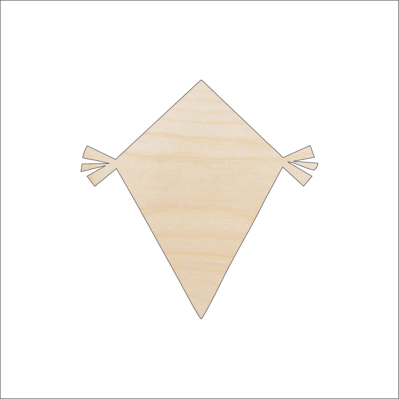 Kite Wood Craft Shape - Laser Cut Baltic Birch Unfinished DIY Wood Art Supplies 10 - The Wood Shape Store