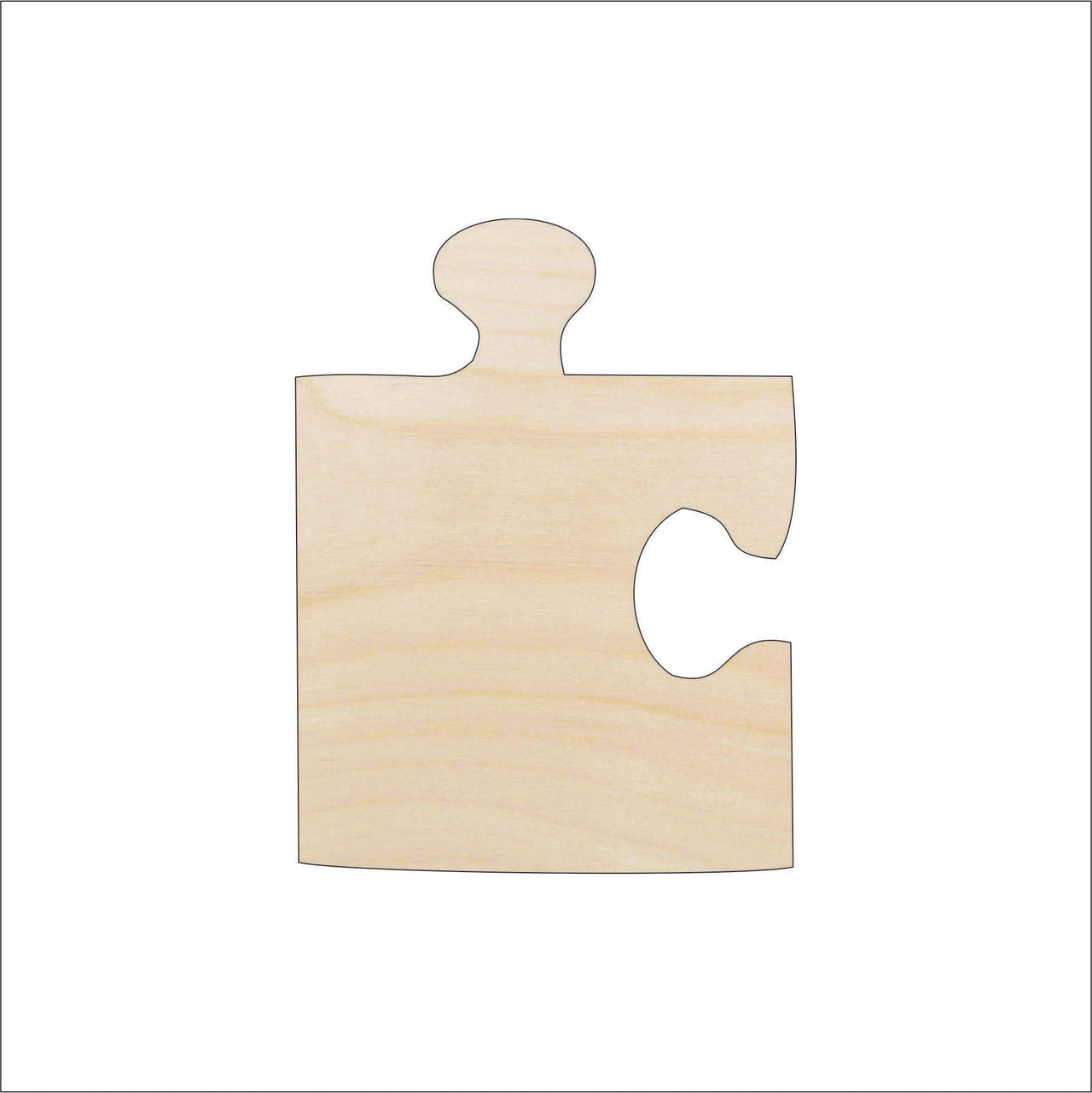 Puzzle Piece Wood Craft Shape - Laser Cut Baltic Birch Unfinished DIY Wood Art Supplies 19 - The Wood Shape Store