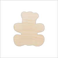 Teddy Bear Wood Craft Shape – Laser Cut Baltic Birch Unfinished DIY Wood Art Supplies 24 - The Wood Shape Store