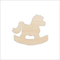 Rocking Horse Wood Craft Shape - Laser Cut Baltic Birch Unfinished DIY Wood Art Supplies 2 - The Wood Shape Store