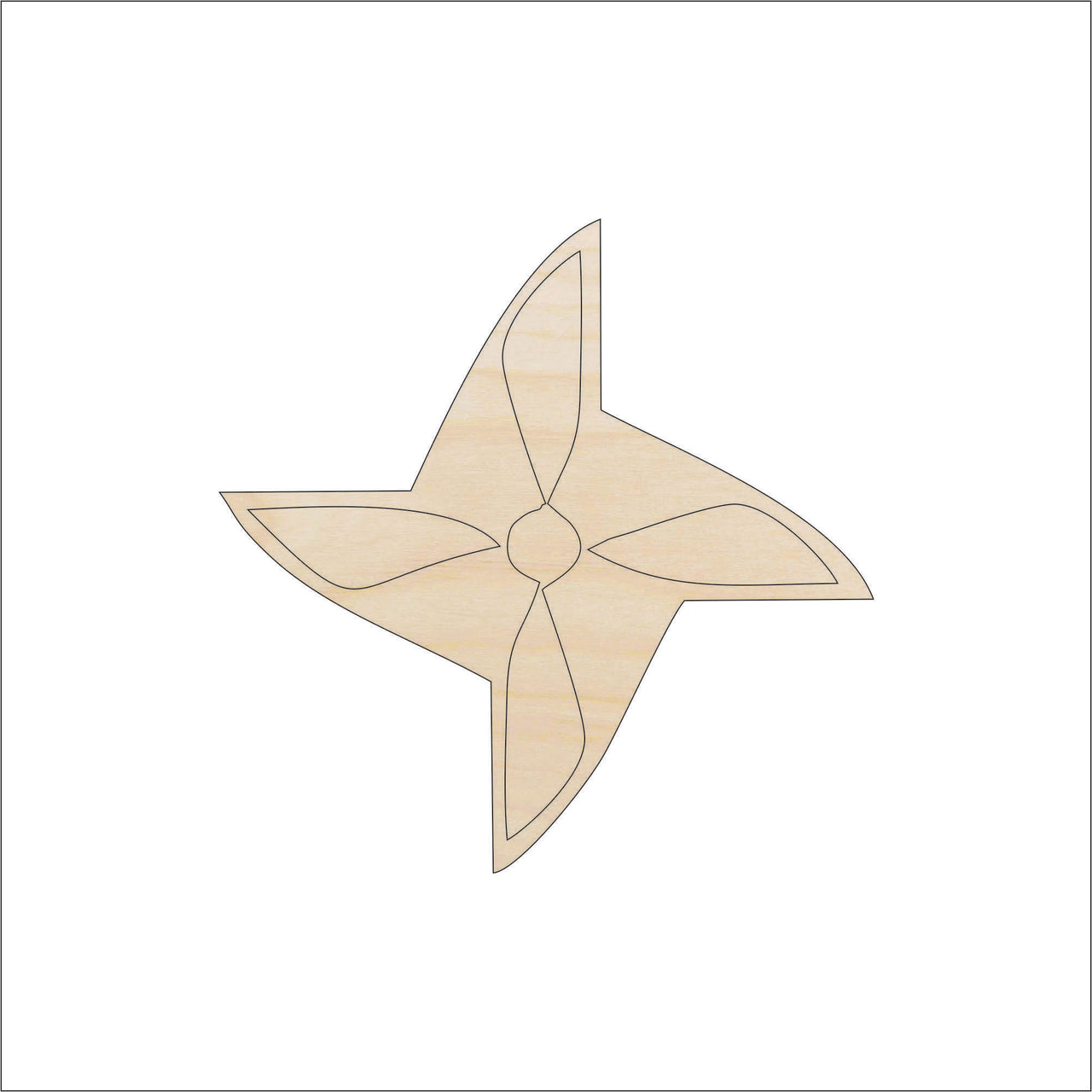Spinner Wood Craft Shape - Laser Cut Baltic Birch Unfinished DIY Wood Art Supplies 35 - The Wood Shape Store