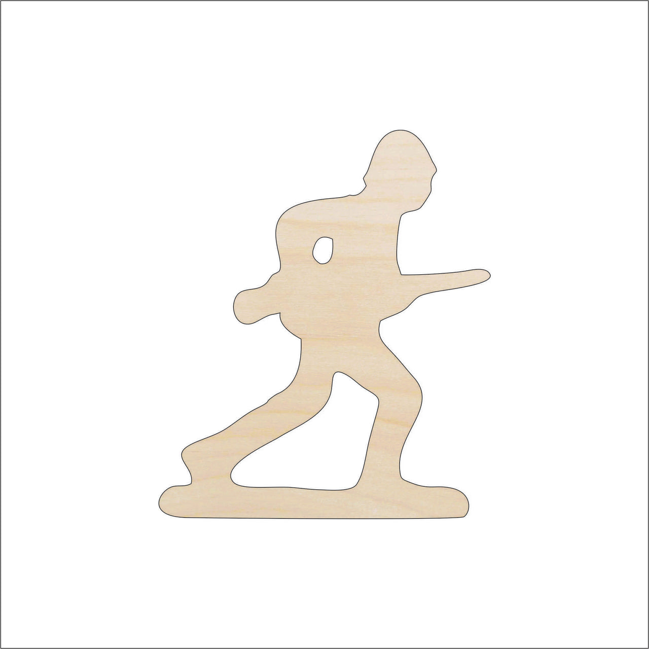 Army Man Wood Craft Shape - Laser Cut Baltic Birch Unfinished DIY Wood Art Supplies TOY37 - The Wood Shape Store