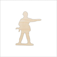 Army Man Wood Craft Shape - Laser Cut Baltic Birch Unfinished DIY Wood Art Supplies TOY38 - The Wood Shape Store