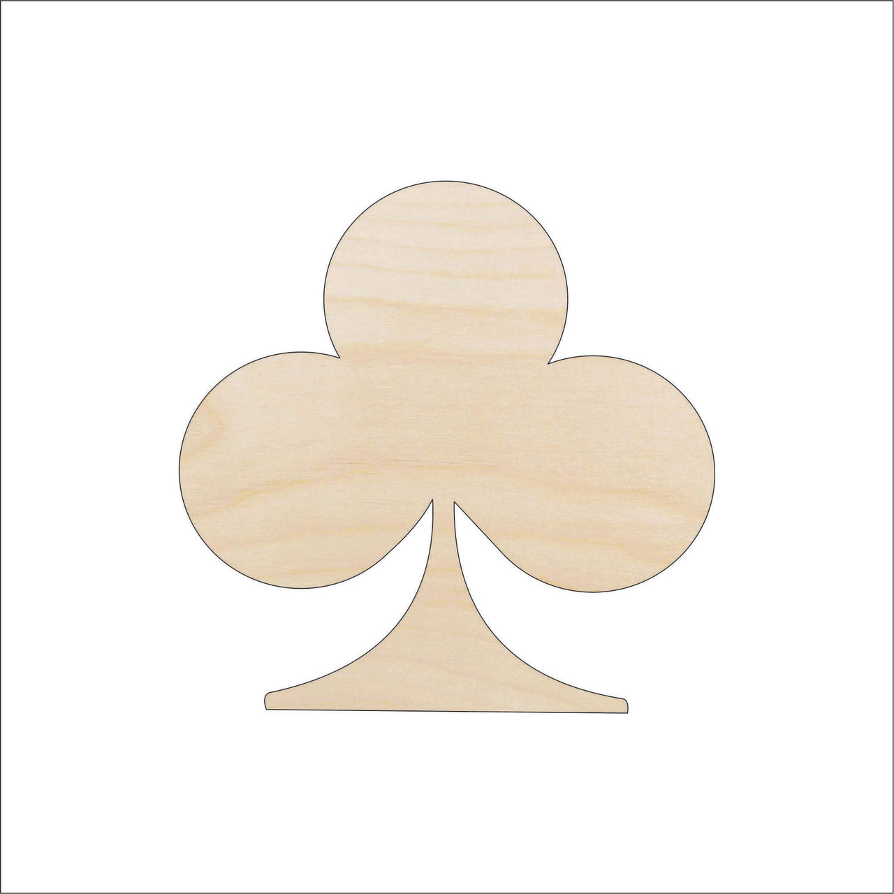 Club Wood Craft Shape – Laser Cut Baltic Birch Unfinished DIY Wood Art Supplies TOY7 - The Wood Shape Store