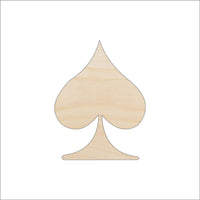 Playing Card Spade Wood Craft Shape - Laser Cut Baltic Birch Unfinished DIY Wood Art Supplies 9 - The Wood Shape Store