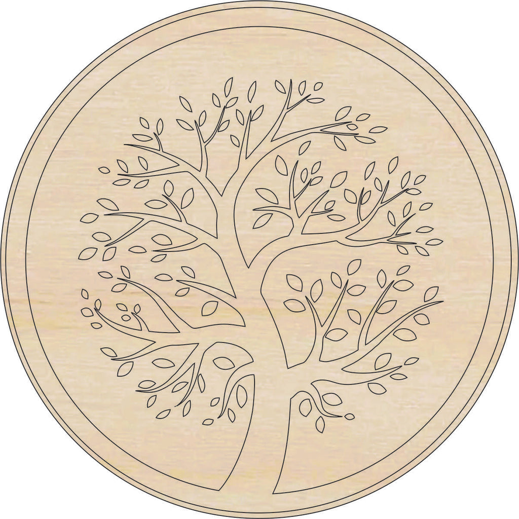 Tree - Laser Cut Out Unfinished Wood Craft Shape TRE126