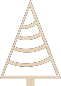 Tree Wood Craft Shape - Laser Cut Baltic Birch Unfinished DIY Wood Art Supplies TRE128 - The Wood Shape Store