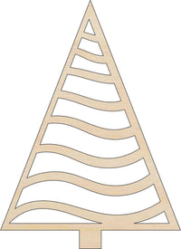 Christmas Tree Wood Craft Shape Laser Cut Out and Unfinished DIY Craft SupplyTRE129 - The Wood Shape Store