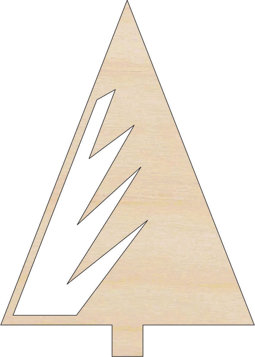 Tree Wood Craft Shape - Laser Cut Baltic Birch Unfinished DIY Wood Art Supplies TRE132 - The Wood Shape Store