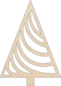 Christmas Tree Wood Craft Shape Laser Cut Out and Unfinished DIY Craft Supply TRE137 - The Wood Shape Store