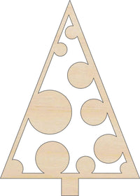 Christmas Tree Wood Craft Shape Laser Cut Out and Unfinished DIY Craft Supply TRE139 - The Wood Shape Store