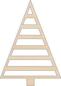 Christmas Tree Wood Craft Shape Laser Cut Out and Unfinished DIY Craft Supply TRE140 - The Wood Shape Store