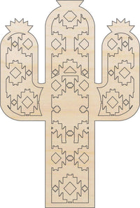 Cactus Wood Craft Shape Laser Cut Out Unfinished DIY Craft Supply TRE144 - The Wood Shape Store