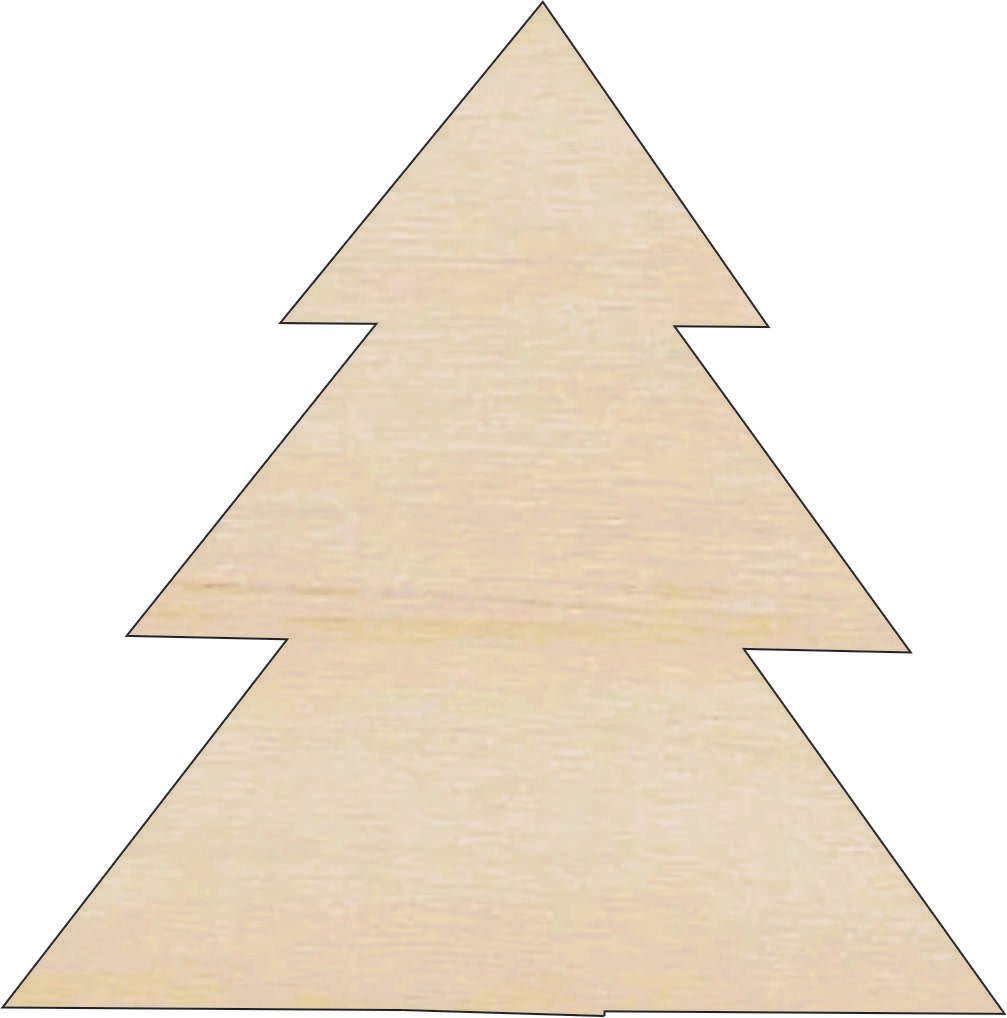 Pine Tree Wood Craft Shape Laser Cut Out Unfinished DIY Craft Supply TRE145 - The Wood Shape Store