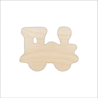 Train Wood Craft Shape - Laser Cut Baltic Birch Unfinished DIY Wood Art Supplies TRN18 - The Wood Shape Store