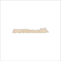Train Wood Craft Shape - Laser Cut Baltic Birch Unfinished DIY Wood Art Supplies TRN20 - The Wood Shape Store