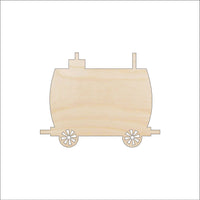 Train Car Wood Craft Shape - Laser Cut Baltic Birch Unfinished DIY Wood Art Supplies TRN22 - The Wood Shape Store