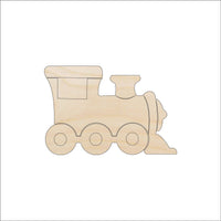 Train Wood Craft Shape - Laser Cut Baltic Birch Unfinished DIY Wood Art Supplies TRN3 - The Wood Shape Store