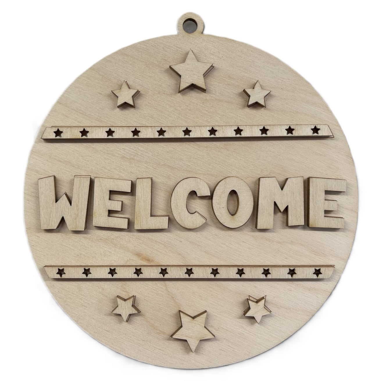 Independence Day 3D Laser Cut Ornament – Baltic Birch Wood Craft Supplies | DIY Kit US105 - The Wood Shape Store