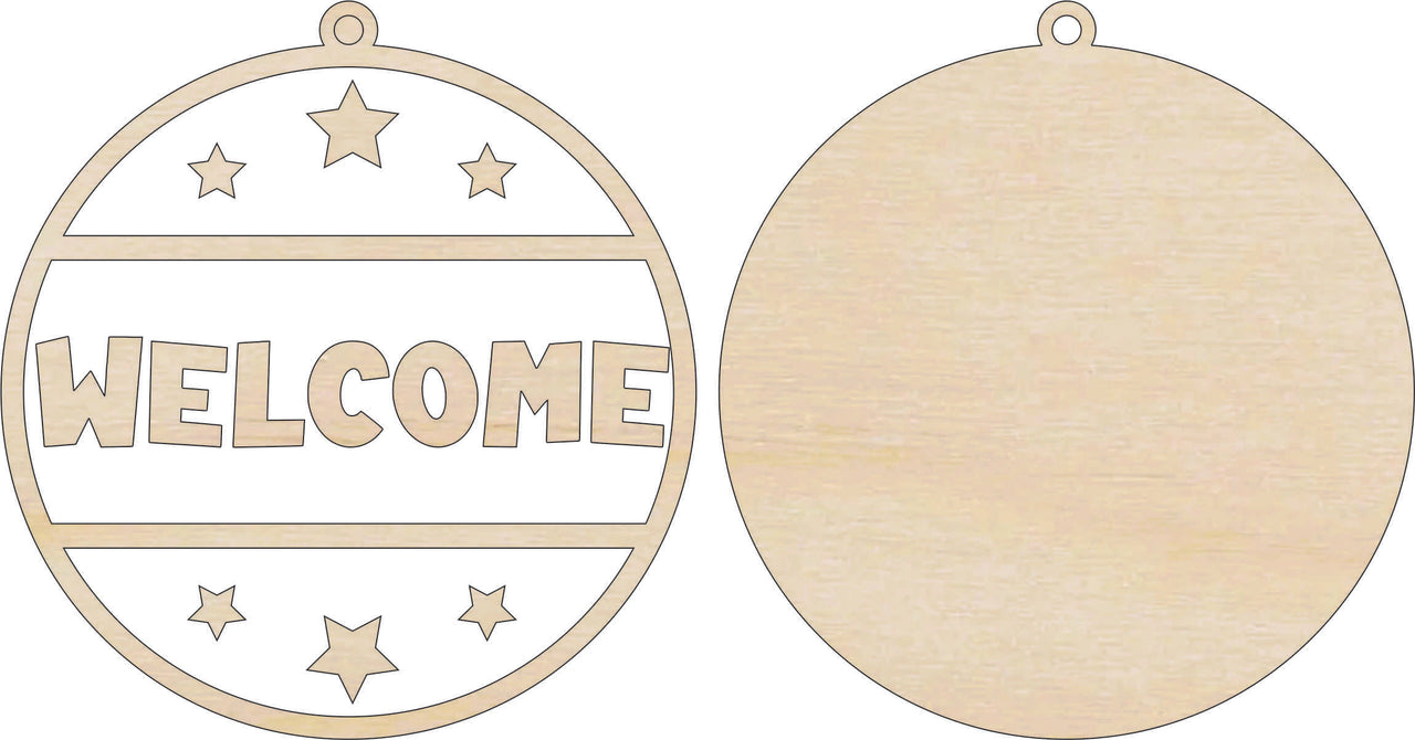 Independence Day 3D Laser Cut Ornament – Baltic Birch Wood Craft Supplies | DIY Kit US105 - The Wood Shape Store