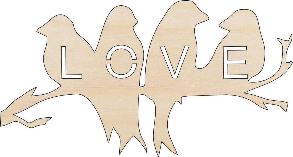 Bulk Buy 44 Love Birds 4" at 1/8" thick  VAL15