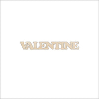 Valentine Word Wood Craft Shape - Laser Cut Baltic Birch Unfinished DIY Wood Art Supplies VAL18 - The Wood Shape Store