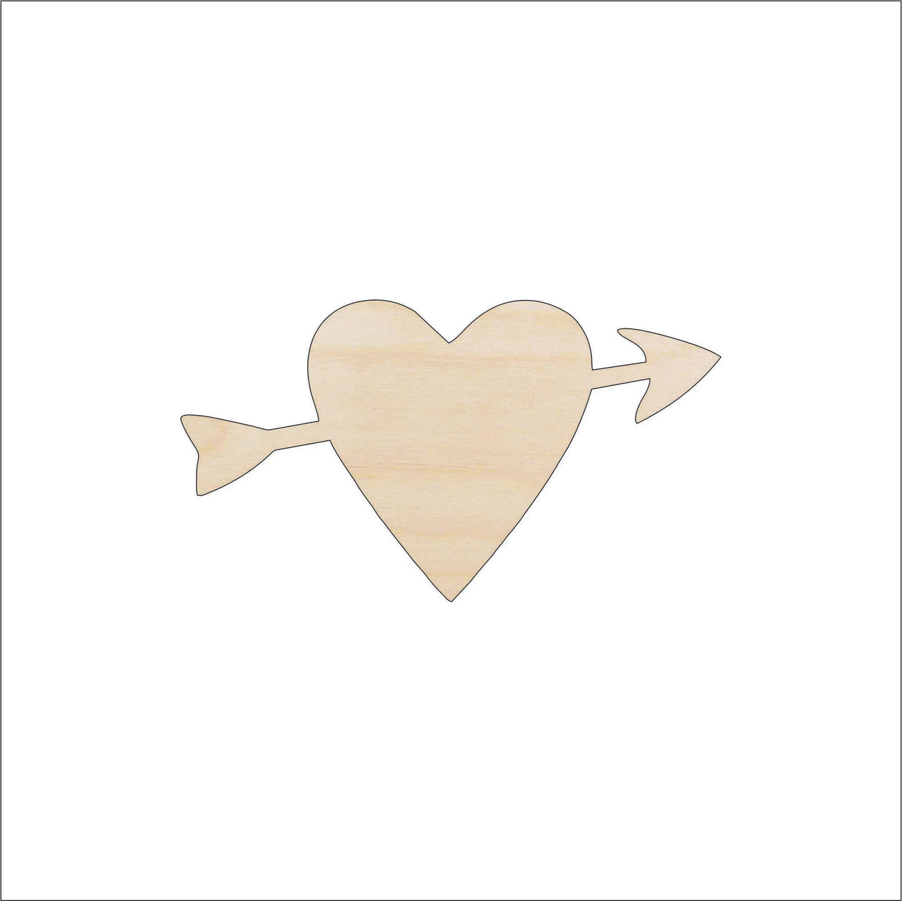 Bow and Arrow Wood Craft Shape – Laser Cut Baltic Birch Unfinished DIY Wood Art Supplies VAL20 - The Wood Shape Store
