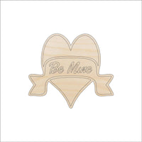 Be Mine Wood Craft Shape - Laser Cut Baltic Birch Unfinished DIY Wood Art Supplies VAL24 - The Wood Shape Store