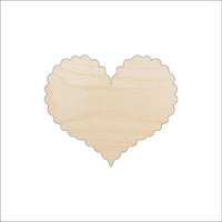 Heart Wood Craft Shape - Laser Cut Baltic Birch Unfinished DIY Wood Art Supplies VAL44 - The Wood Shape Store