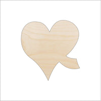 Heart Wood Craft Shape - Laser Cut Baltic Birch Unfinished DIY Wood Art Supplies VAL45 - The Wood Shape Store