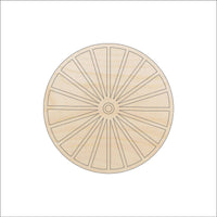 Wagon Wheel Wood Craft Shape - Laser Cut Baltic Birch Unfinished DIY Wood Art Supplies WGN14 - The Wood Shape Store